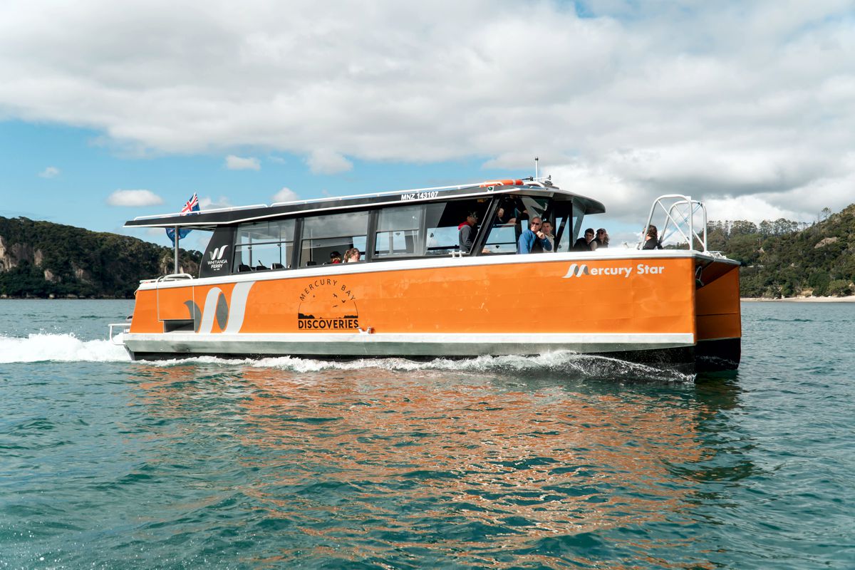Mercury Bay Discoveries Whitianga the boat / catamaran